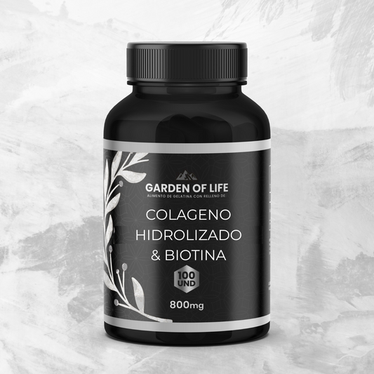 Colágeno Hidrolizado + Biotina Garden of Life (con INVIMA)